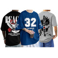 AUSK Baggy Hip-Hop T-Shirt for Men - Graphic Printed T Shirts (pack of 3) || Oversized Men Tshirt || T-Shirts